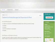 Tablet Screenshot of kine-charenton.com